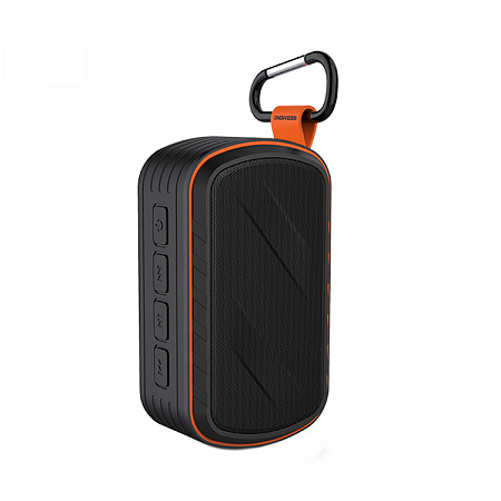 Колонка портативная беспроводная Bluetooth Speaker Redmond RBS-5813, черный с оранжевым - фото 1