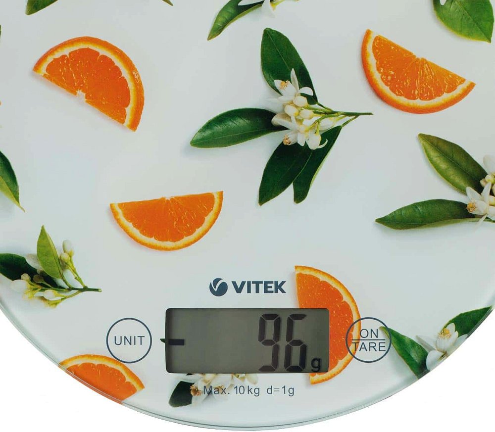 Весы кухонные Vitek VT-2418 Orange белые - фото 2