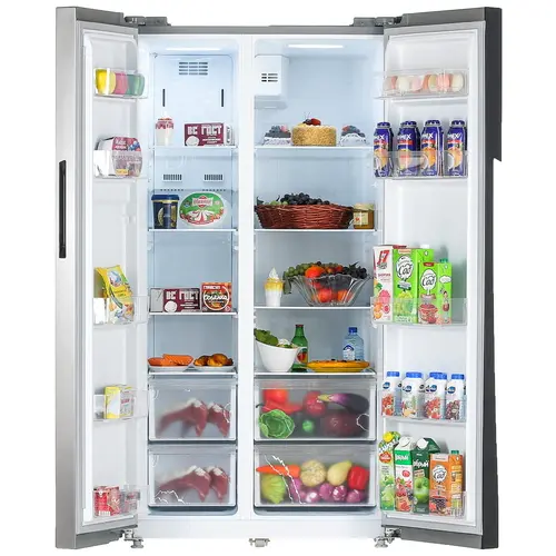 Холодильник Бирюса SBS 587 I серебристый - фото 2