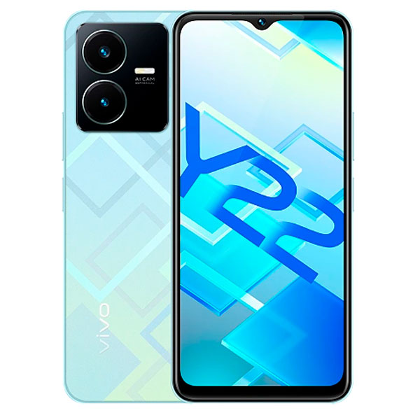 Смартфон Vivo Y22 4/64Gb Metaverse Green + Gift box BTS 2022 Blue