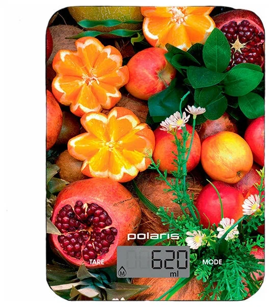 Кухонные весы Polaris PKS 1057DG Fruits - фото 2