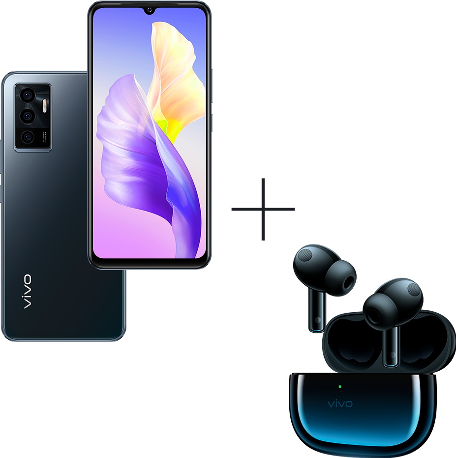 Смартфон Vivo V23E 8Gb/128Gb Moonlight Shadow + Наушники для телефона Vivo TWS 2e Starry Blue
Смартфон Vivo V23E 8Gb/128Gb Moonlight Shadow + Наушники для телефона Vivo TWS 2e Starry Blue