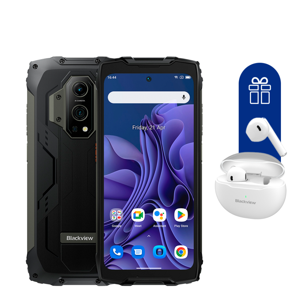 Смартфон Blackview BV9300 12+256G (Laser ranging) Black + Наушники Blackview TWS Earphone AirBuds6 W
Смартфон Blackview BV9300 12+256G (Laser ranging) Black + Наушники Blackview TWS Earphone AirBuds6 W