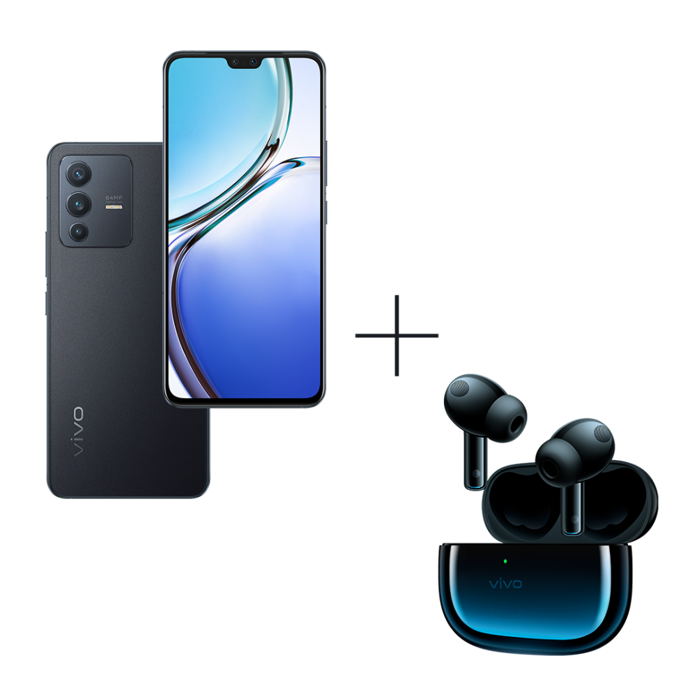 Смартфон Vivo V23 5G 12Gb/256Gb Stardust Black + Наушники Vivo TWS 2e Starry Blue
Смартфон Vivo V23 5G 12Gb/256Gb Stardust Black + Наушники Vivo TWS 2e Starry Blue