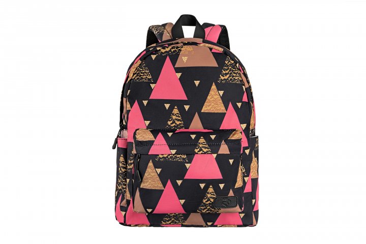 Рюкзак для ноутбука 2E-BPT6114BK 2Е, TeensPack Triangles, чёрный - фото 1