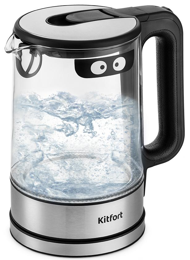 Чайник Kitfort КТ-6128 серебристый - фото 1