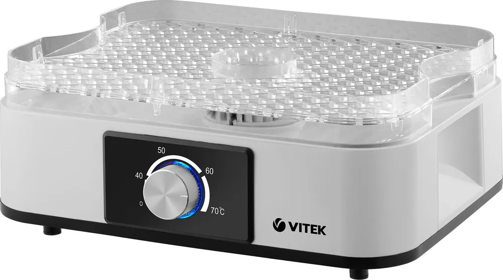 Сушилка для овощей и фруктов VITEK VT-5067 серебристая - фото 2