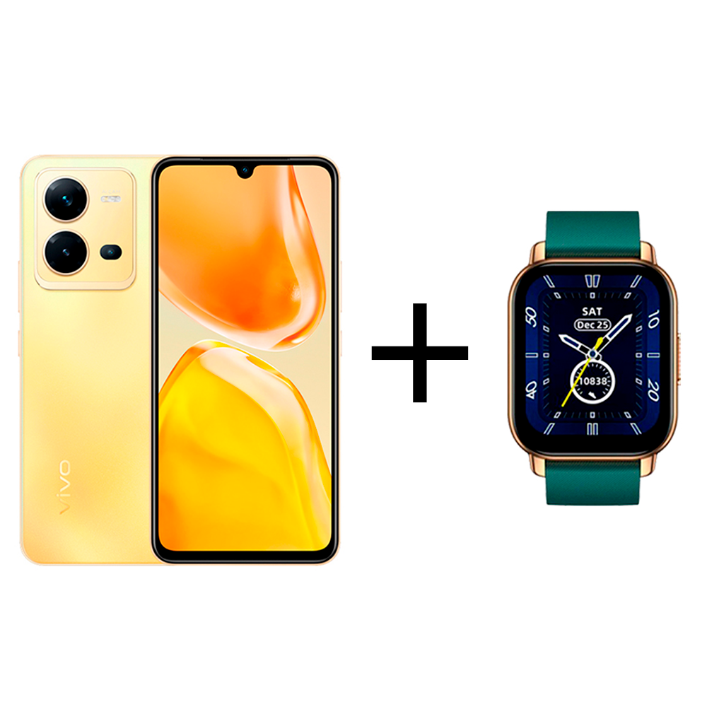 Смартфон vivo V25E 8/128Gb Sunrise Gold+Смарт часы vivo Zeblaze Btalk Smart Watch Green
Смартфон vivo V25E 8/128Gb Sunrise Gold+Смарт часы vivo Zeblaze Btalk Smart Watch Green
