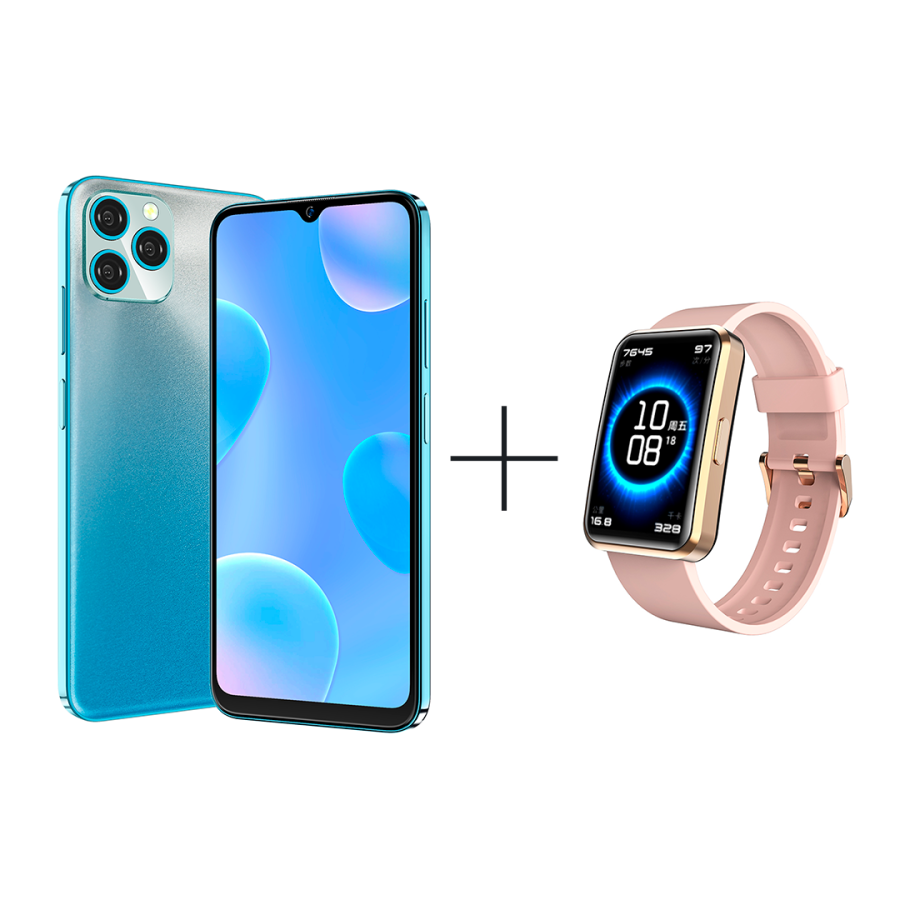 Смартфон Blackview A95 8/128Gb Summer Ocean Blue + Смарт - часы ...