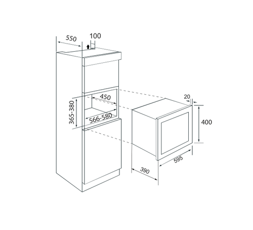 Встраиваемая микроволновая печь ZUGEL ZMO251B - фото 24