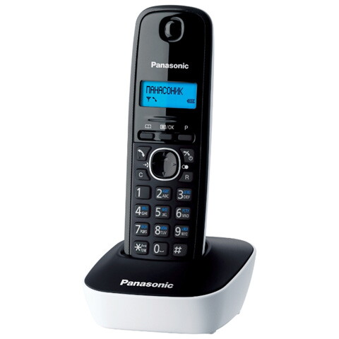 Телефон Panasonic KX-TG 1611 RUW, черный - фото 1
