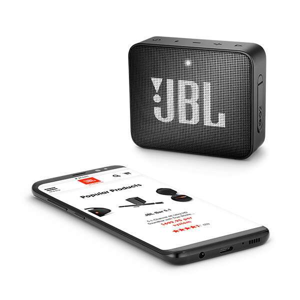 Портативная Bluetooth Колонка JBL Black (JBLGO2BLK), черный - фото 2