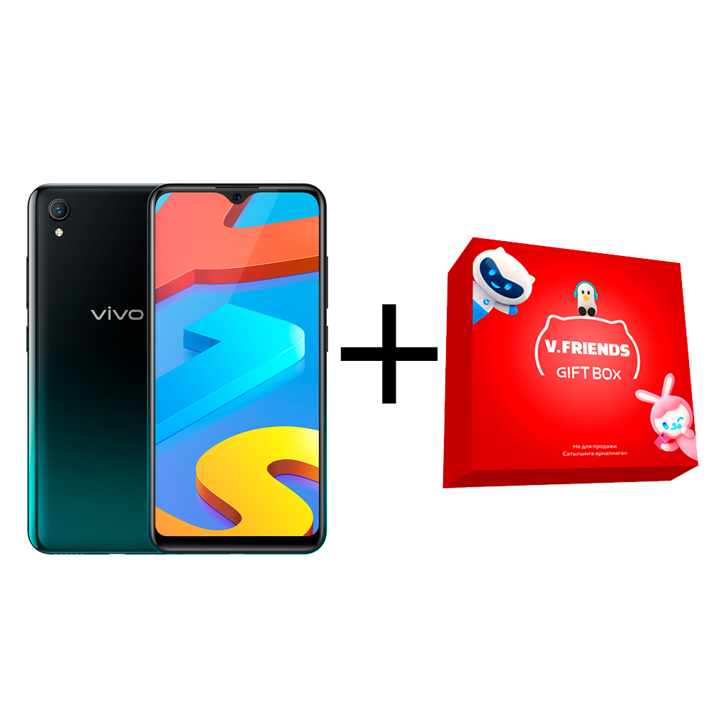 

Смартфон Vivo Y1s 2/32Gb Olive Black + Vivo Gift Box Small Red