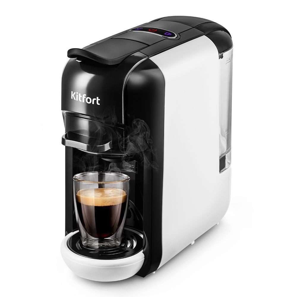 Кофеварка Kitfort КТ-7546 белая - фото 1