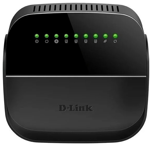 Модем, D-Link, DSL-2640U/R1A, Беспроводной, ADSL, 802.11b/g/n, N150, Порт ADSL с разъемом RJ-11, 4 порта LAN 10/100BASE-TX