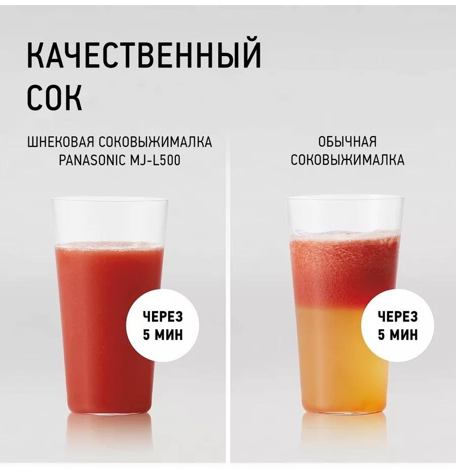 Соковыжималка Panasonic MJ-L500STQ - фото 10 Соковыжималка Panasonic MJ-L500STQ - фото 10