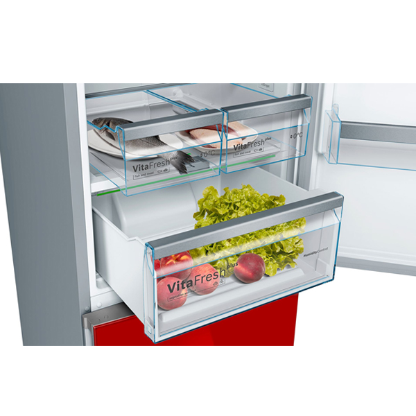 Холодильник Bosch KGN39LR31R красный - фото 2