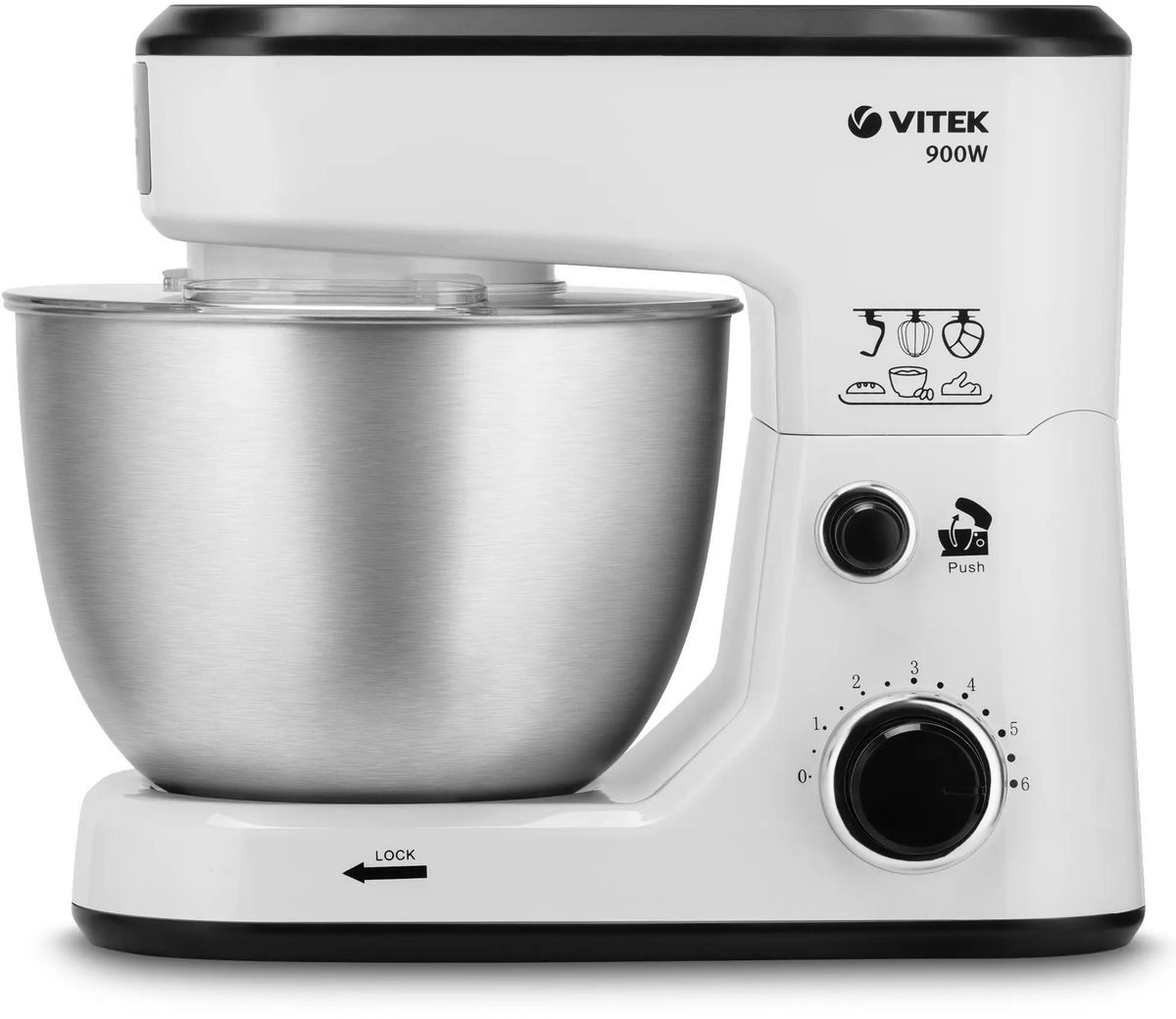 Кухонная машина Vitek VT-1438 белый/черный