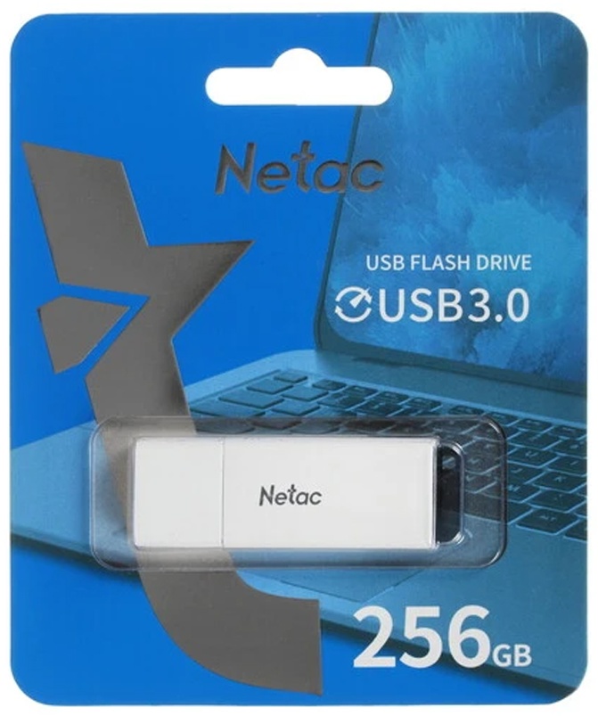 USB-накопитель Netac NT03U185N-256G-30WH белый