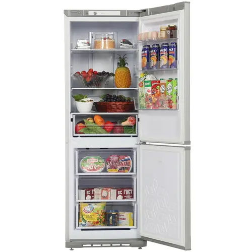 Холодильник Бирюса M320NF серебристый - фото 2