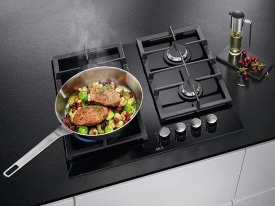 Варочная панель газовая AEG HKB64420NB черная