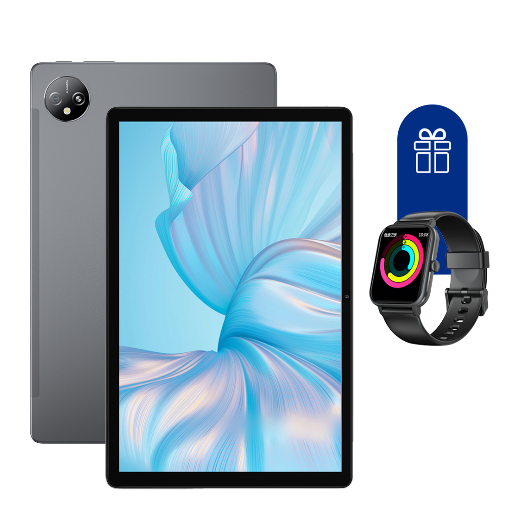 

Планшет Blackview Tab 80 4G 10.1 Дюйм 4+64Gb Gray + Смарт-часы Blackview R30 Black
