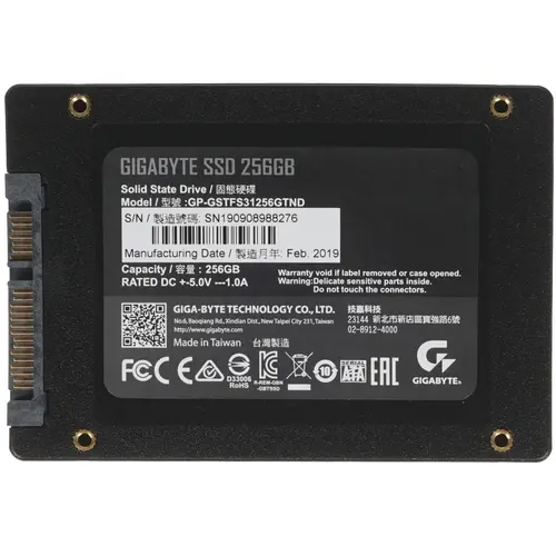 SSD диск Gigabyte GP-GSTFS31256GTND 256Gb SSD диск Gigabyte GP-GSTFS31256GTND 256Gb