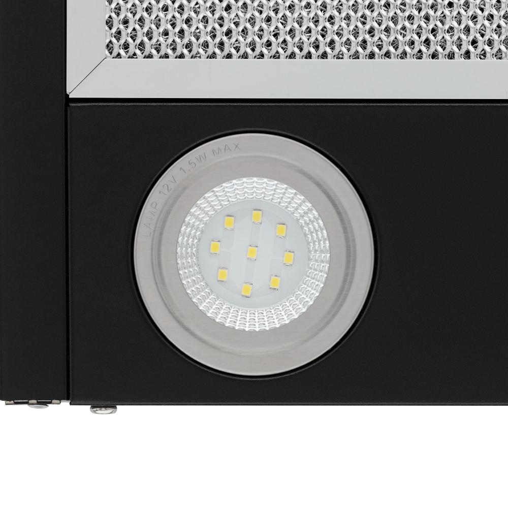 Вытяжка Krona DOMENIKA 600 BLACK/INOX S - фото 3