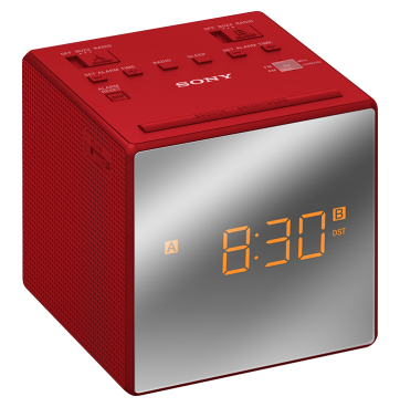 Радиобудильник Sony ICF-C1T,  красный