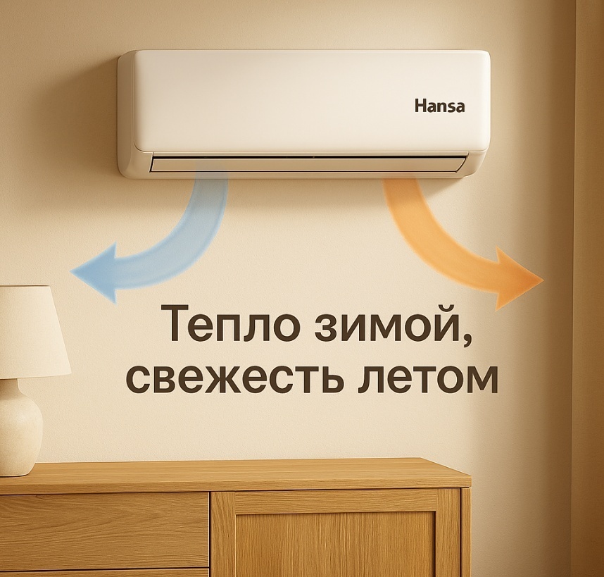 Кондиционер Inverter Hansa ACI-12W55, White, (25–35 м², 12 000 BTU, Ионизация) - фото 14 Кондиционер Inverter Hansa ACI-12W55, White, (25–35 м², 12 000 BTU, Ионизация) - фото 14