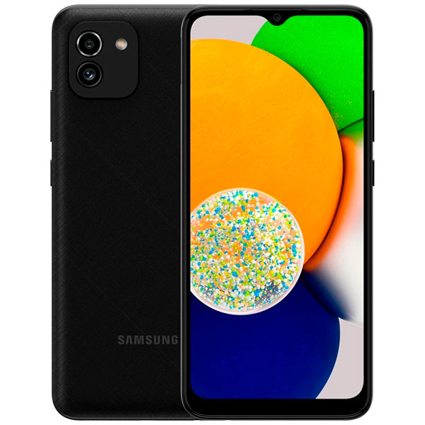 Смартфон Samsung Galaxy A03 4/64b Black - фото 1