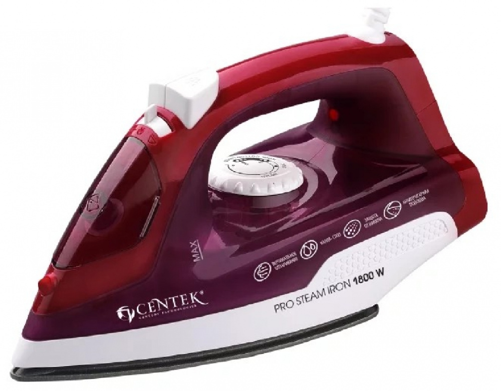

Утюг Centek CT-2347 бордовый