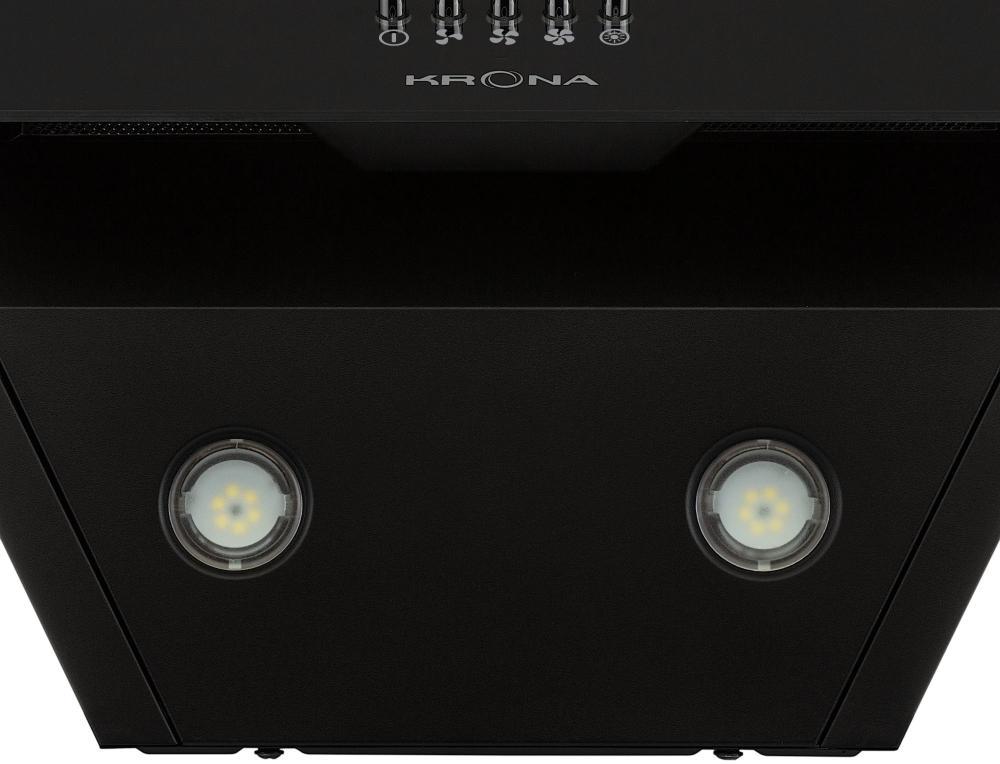 Вытяжка наклонная Krona HELGA 600 black PB - фото 4