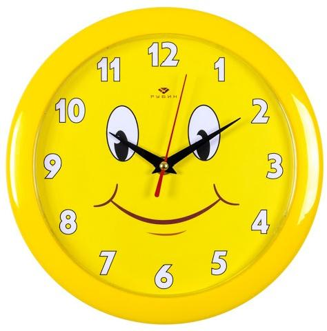 Часы настенные Рубин 2323-166 желтый - фото 1