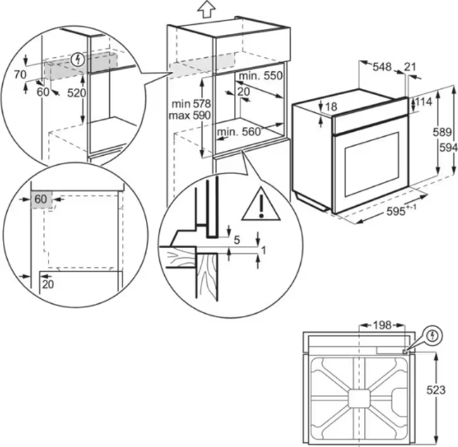Встраиваемый духовой шкаф AEG TU5PB431SB - фото 5 Встраиваемый духовой шкаф AEG TU5PB431SB - фото 5