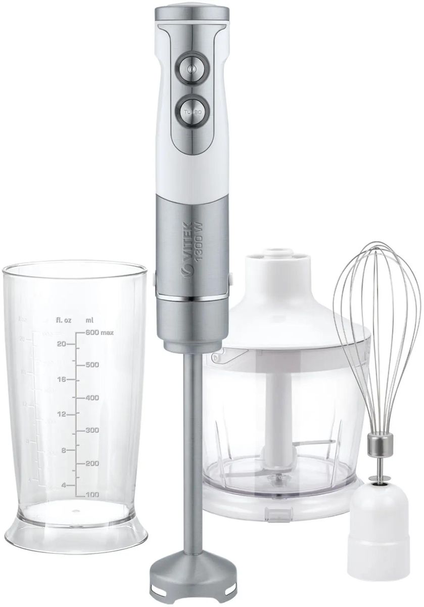 Блендер погружной Vitek VT-8543 белый/серебристый