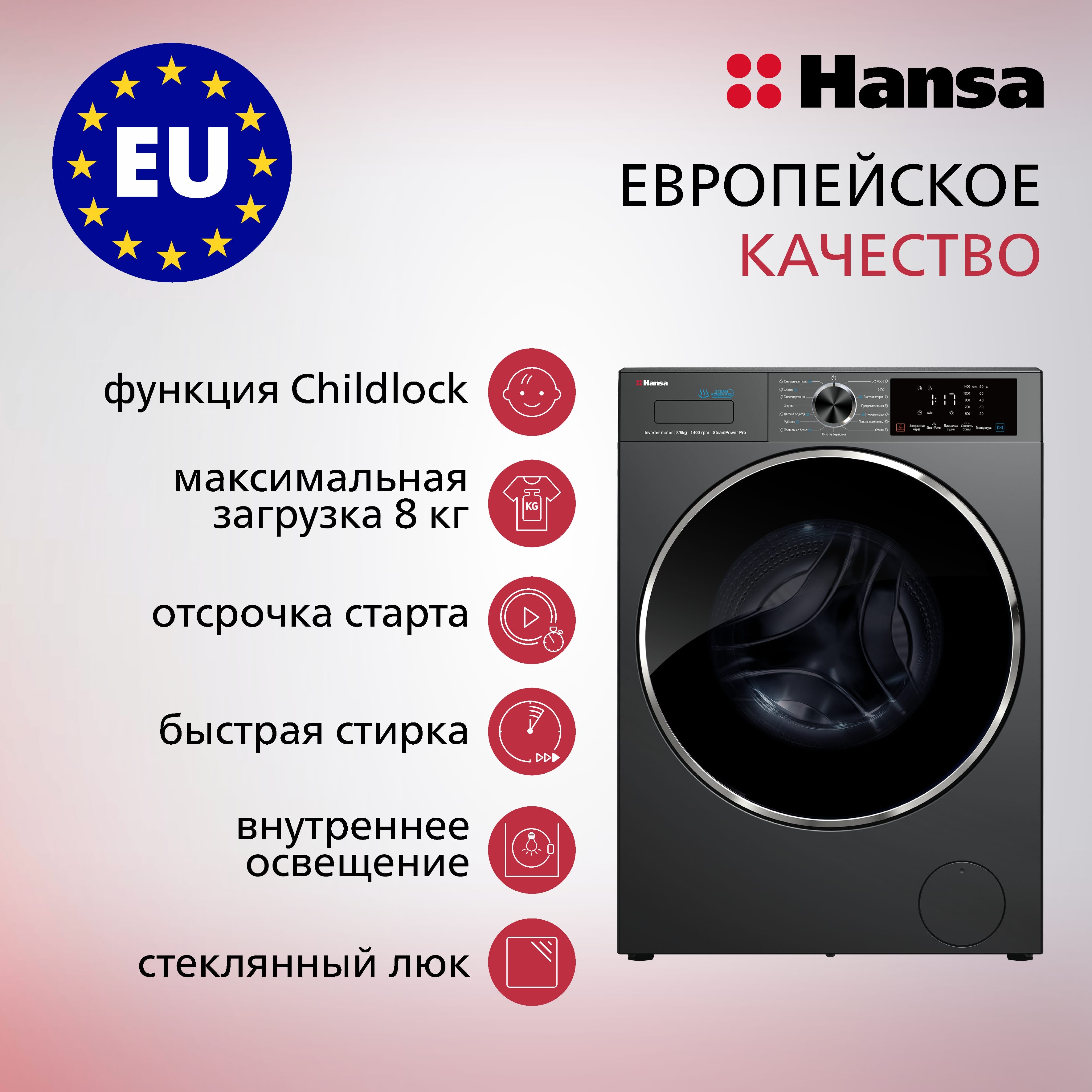 Стиральная машина Hansa WDHB8140G