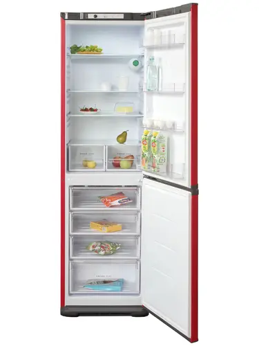 Холодильник Бирюса H649 красный - фото 2