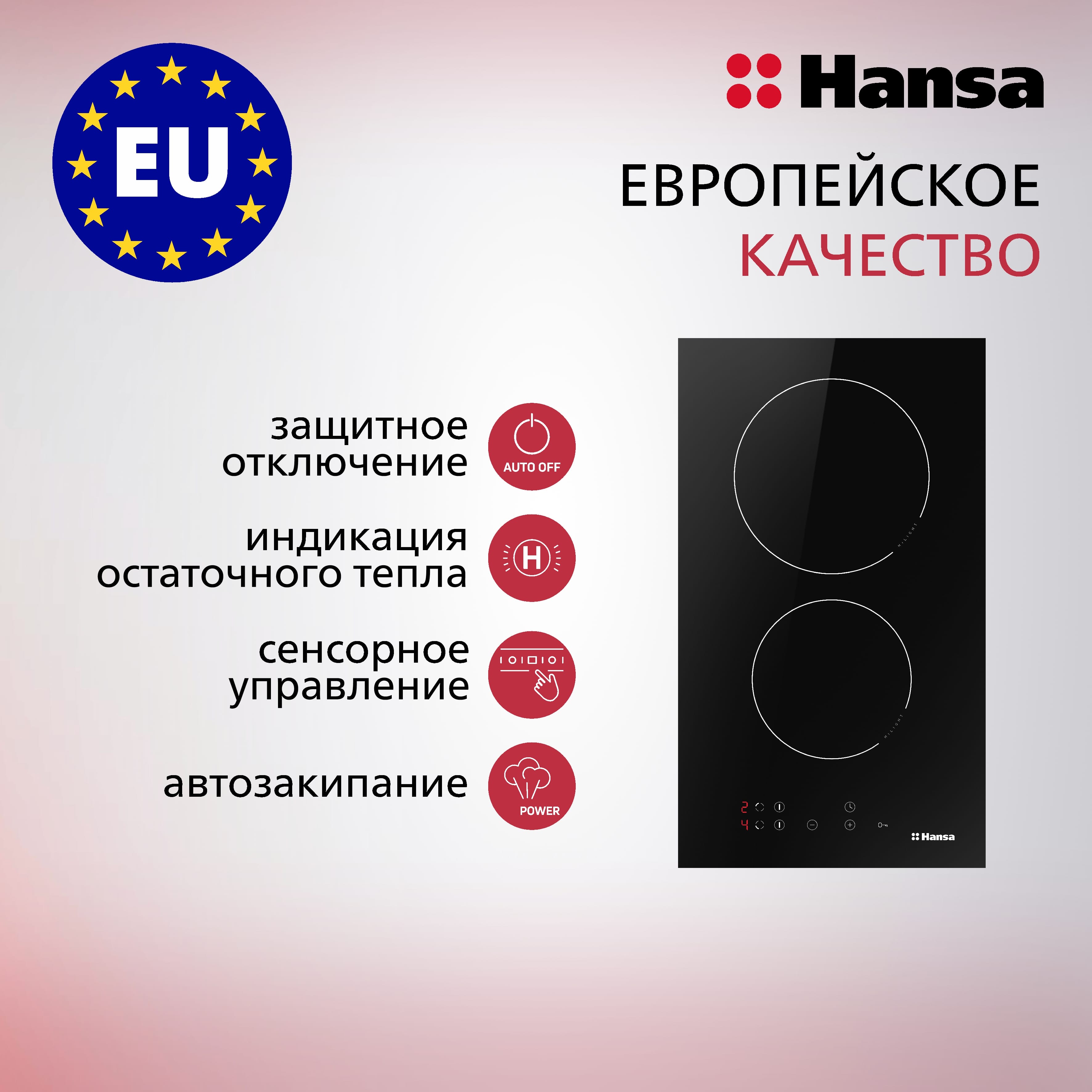 Варочная панель электрическая Hansa BHC36106  черная