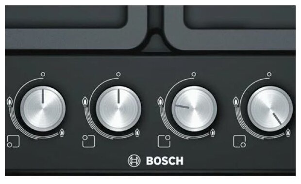 Варочная панель газовая Bosch PGP6B6O90R черная - фото 4