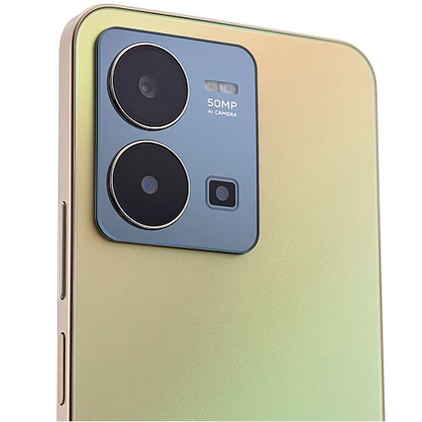 Смартфон Vivo Y35 4/64Gb Dawn Gold + Gift box BTS 2022 Синий - фото 5