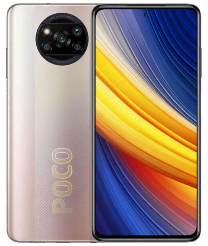 Мобильный телефон Poco X3 Pro 8GB 256GB (MetalBronze) Бронзовый - фото 1