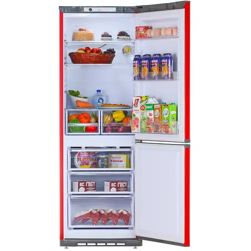 Холодильник Бирюса H633 красный - фото 2