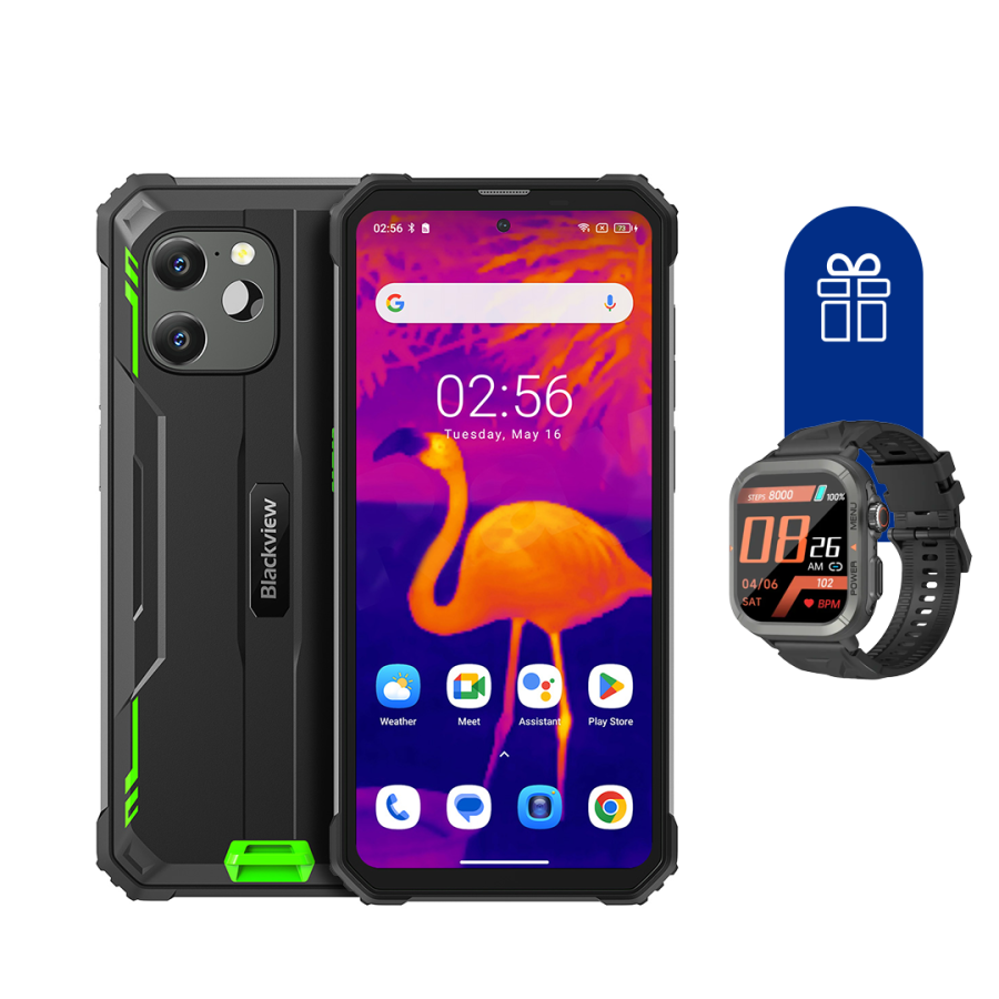 Смартфон Blackview BV8900 8+256GB Green + Смарт часы Blackview W30 Black:  купить в интернет магазине | Tgrad.kz