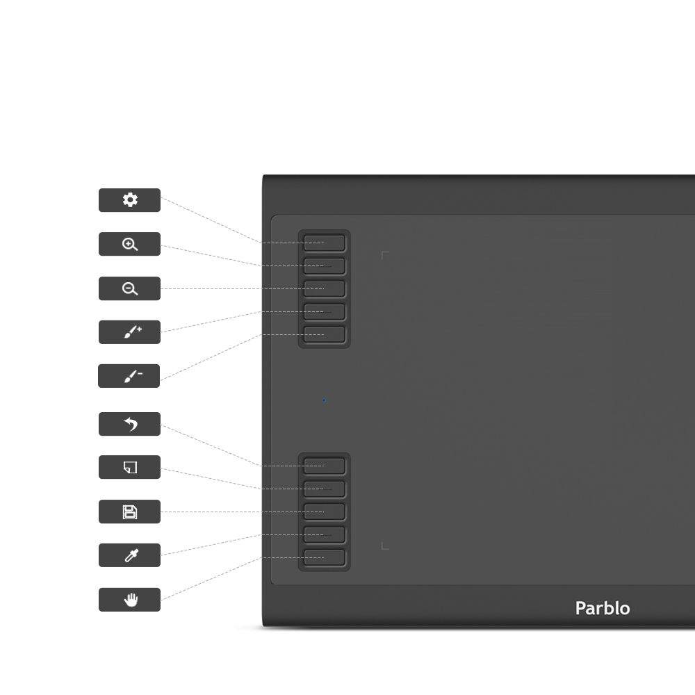Графический планшет Parblo A610 V2 - фото 5