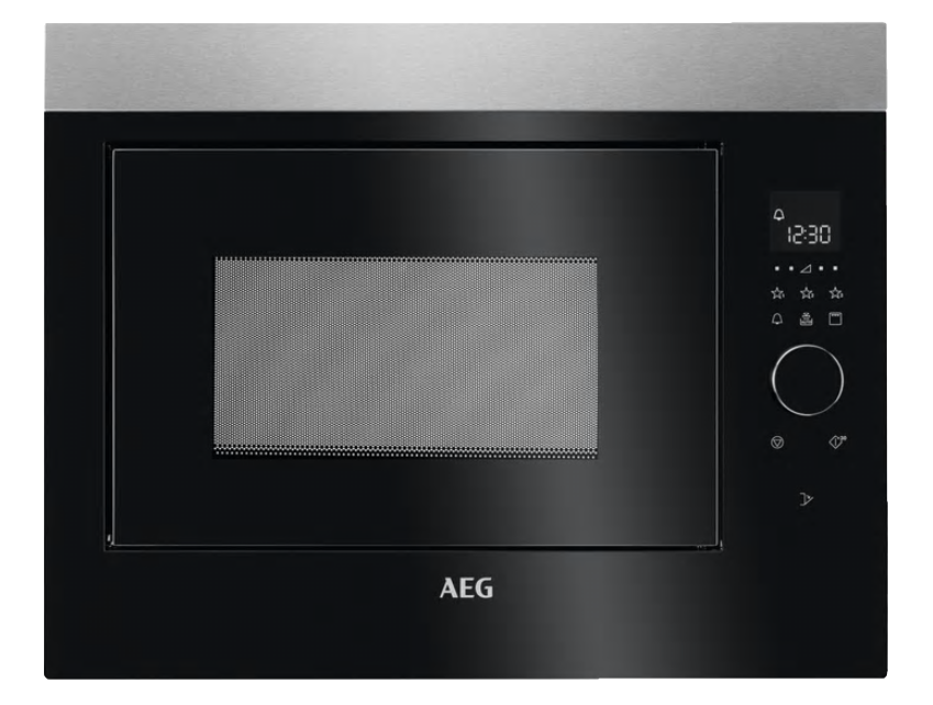 Встраиваемая микроволновая печь AEG MBE2658DEM черная - фото 1