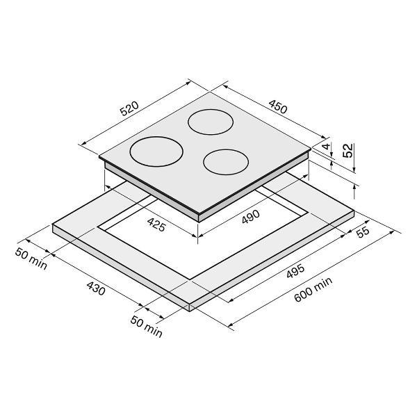 Индукционная варочная поверхность KRONA REMO 45 BL - фото 3