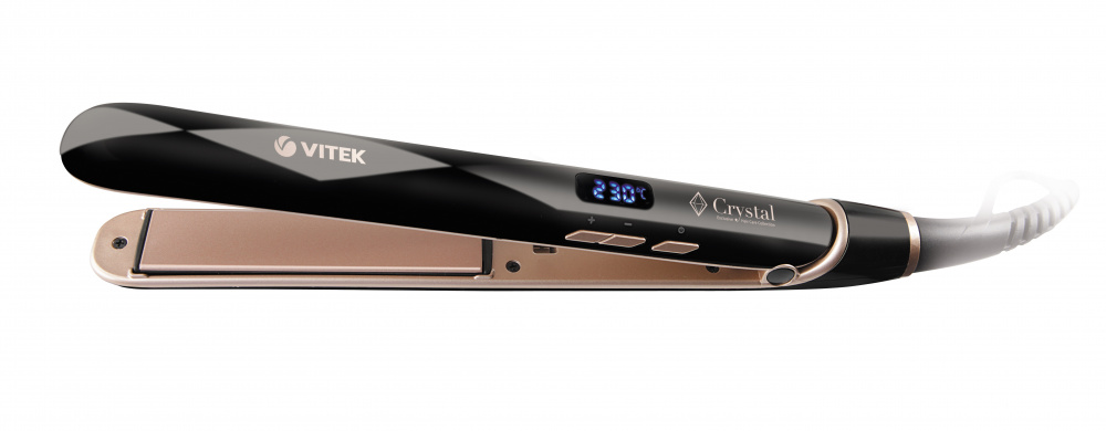 

Выпрямитель для волос Crystal Vitek VT-8410 черный