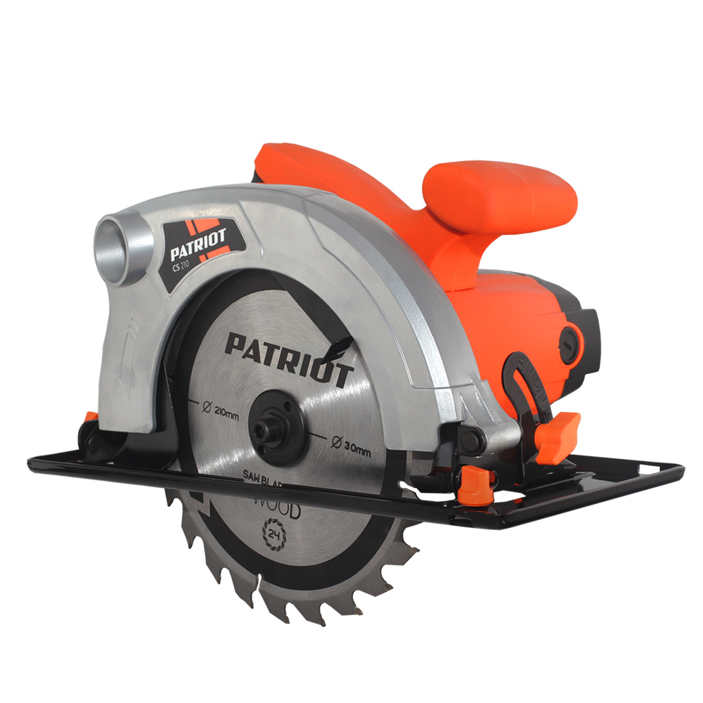 

Пила циркулярная PATRIOT CS 210, мощность 2000Вт, пильный диск 210мм
