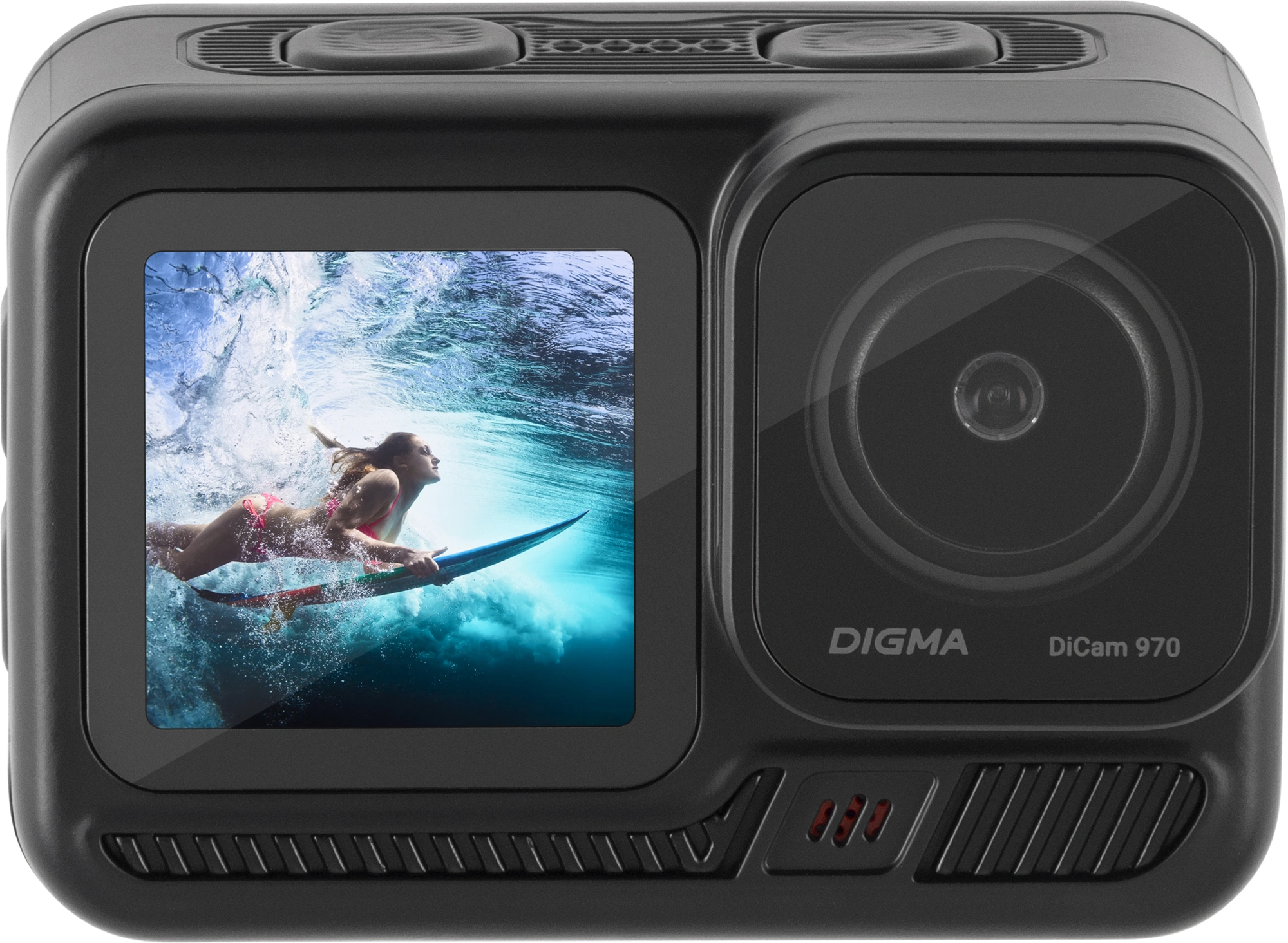 Экшн-камера Digma DiCam 970 черный